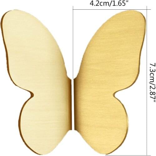 Nordic Style Brass Furniture Handles Luxury Gold Butterfly Cabinet Drawer Pulls G6DB