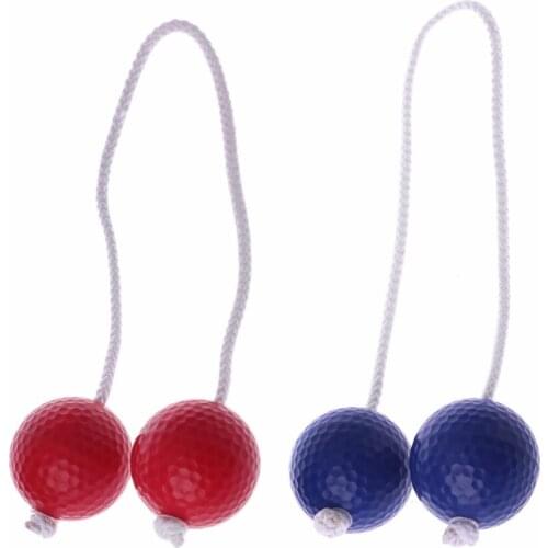 Hot 42mm Ladder Golf Ball Bola Strands Red Blue Get Out Practice 6mm String Ball