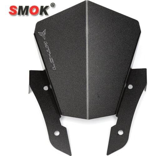 Smok for Yamaha MT 07 FZ07 MT07 Modified Motorcycle Windshield Cover Aluminum Alloy Front Windshield