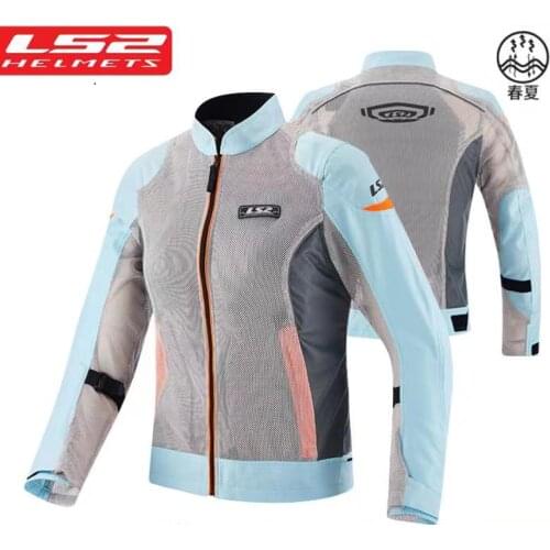 LS2 Appreal ls2 Motorcycle Jacket Protective Gear Reflective Summer Motocross Breathable Chaqueta Moto Protection for woman