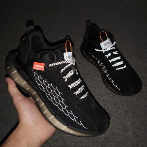 2021 new spring and summer knit shoes sport mesh top fashion leisure sports mens shoes b25