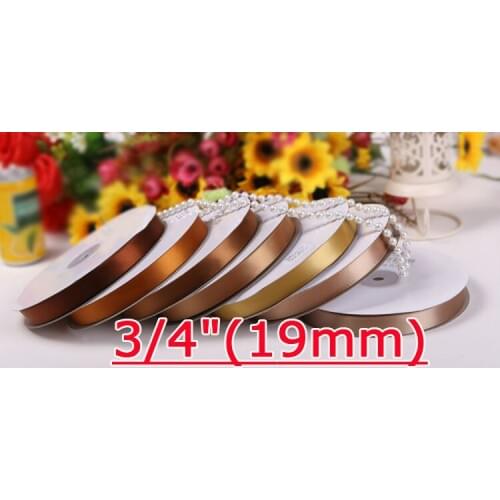 [IuBuFiGo] 3/4"(19mm) Single Face Satin Ribbon Packing Ribbon 100yard/roll Free shipping