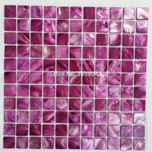 Dyed freshwater shell mother of pearl mosaic tile for interior house decoration wall tile 22 square feet/lot