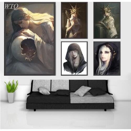 Retro Poster Dark Souls Game Poster Anime Posters Canvas Painting Posters and Prints Wall Decor Wall Art Picture Home Decoration