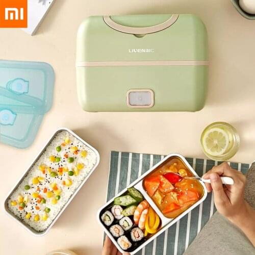 Xiaomi Liren Portable Cooking Electric Lunch Box Vacuum Sealed Silent Heating Large Capacity Double Layer Steaming Rice Artifact