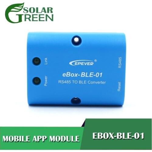 APP mobile phone bluetooth eBox-BLE-01 RS485 to Support Android APP EPsolar MPPT solar controller LS-B VS-BN Tracer-A Tracer-BN