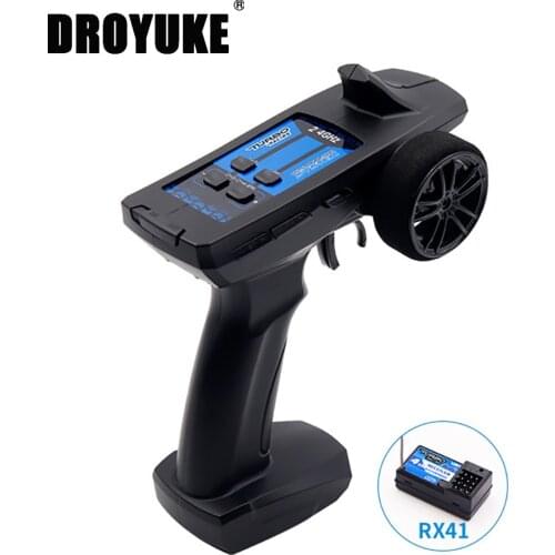 Droyuke high quality TURBO 2.4GHz 91805G 4CH Radio Transmitter Controller Remote Control Receiver for RC Drone Car Boat