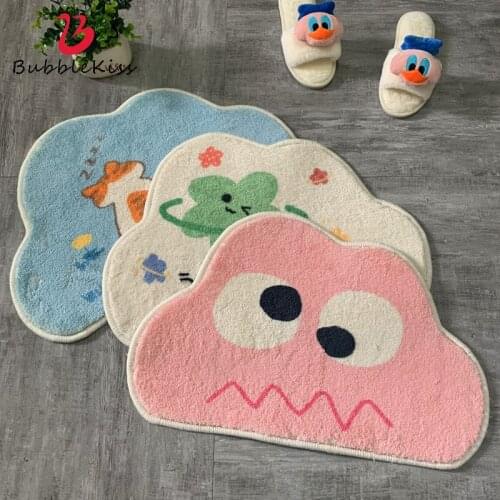 Bubble Kiss Simple Style Carpet Home Cartoon Rug Home Cloud Entry Door Mat Bathroom Water Absorption Carpets Bedroom Area Rugs