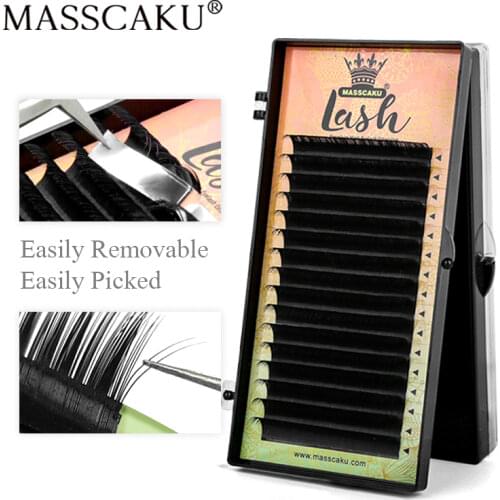 High Quality 16Rows 8-18mm Length Faux Mink Eyelashes Individual Eyelash Lashes Soft Eyelash Extension False Eyelash