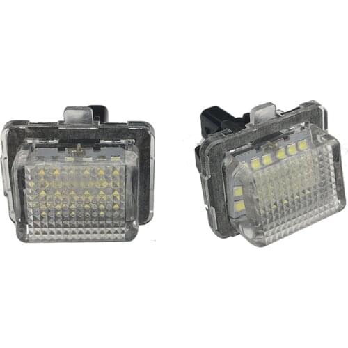 LED License Plate Light Lamp Assembly 2Pcs for Mercedes-Benz W204 S204 W212 C207 S212 W221 C216