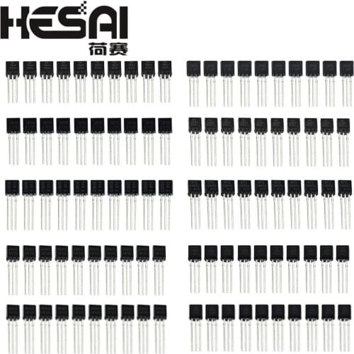 100pcs/lot Transistor 2N2222 TO-92 BC337 BC327 2N2907 2N3904 2N3906 S8050 S8550 A1015 C1815