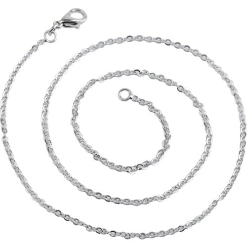 TUMBEELLUWA Women Ladies Silver/Plated Alloy Ball Bead Bead Thin Chain Necklace For Pendant