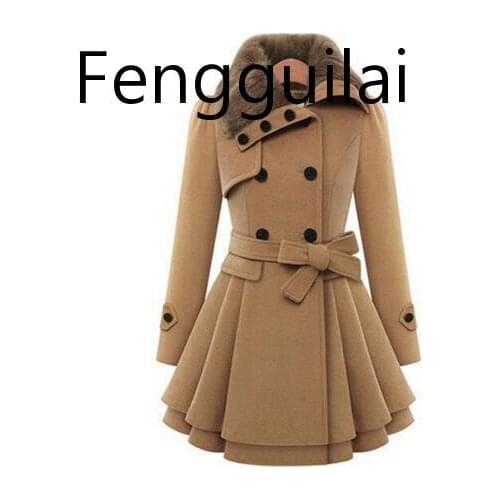 Winter Coat Women Wool Blends Coats Female Jacket Winter Woman Coat Warm Windbreaker Plus Size Abrigos Mujer Invierno 2020 New
