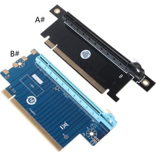 2021 New PCI Express 16X Riser PCIe Graphics Card PCI-E Steering Card 90 Degrees Right Angle Riser Adapter for 1U 2U Host 4/6cm