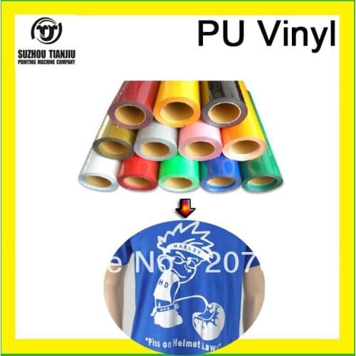 25Meters Wholesale t-shirts PU Heat Transer Vinyl 27 colors hot sales