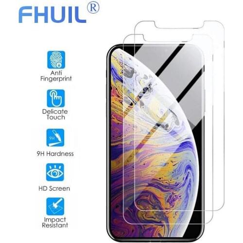 9H Screen Protector Glass For iPhone 11 Pro Max XS Max XR X Tempered Glass Full Cover For iPhone 7 8 6 6s Plus Protective Glass