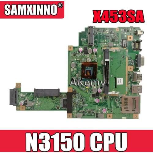 Akemy X453SA Laptop Motherboard For Asus X453SA F453S X453S Mainboard test 100% OK N3150 4 cores