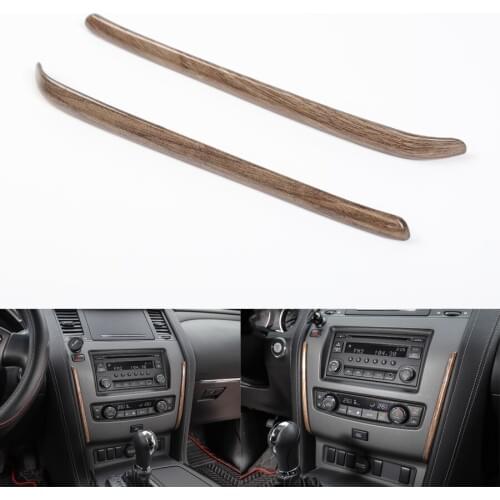 Car Interior Central Console Decoration Strips Trim Sticker Styling For Nissan Patrol 2017+ ABS Accessories 3 Colors