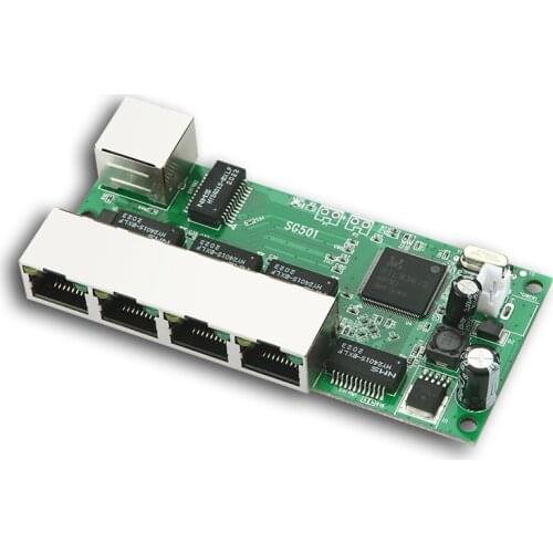 Gigabit Switch Module Mini 3/4/5 Port Reverse POE Power Supply Ethernet Industrial Grade PCB Bare Motherboard