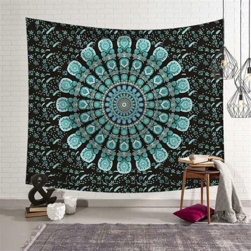 Indian Mandala Tapestry Wall Hanging Sandy Beach Throw Rug Blanket Camping Tent Travel Mattress Bohemian Sleeping Pad Tapestries