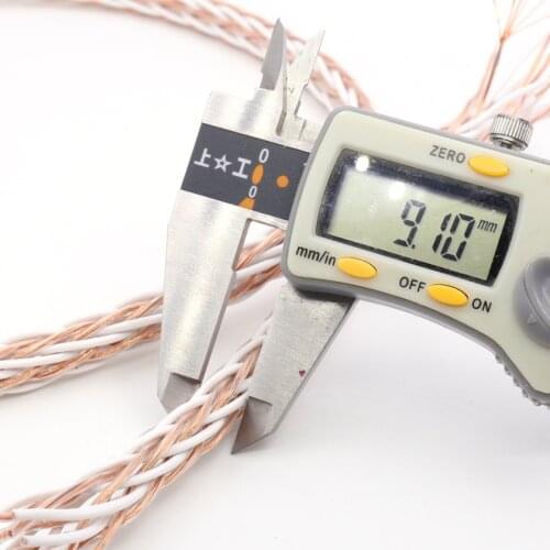 Per Meter HIFI 8TC 7N OCC Pure Copper Speaker Cable Hi-End Audio Speaker Wire Loudspeaker Cable