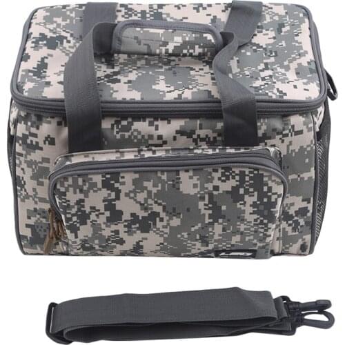 Multi-functional Canvas Bags Cloth Fishing Tackle Box Camouflage Green Handbag Shoulder Bag For Fishing Tool