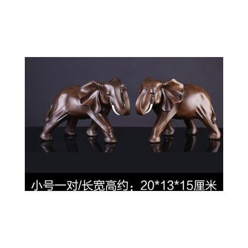 Table set resin TV cabinet home decoration decoration set handicraft European elephants housewarming gift crafts statue