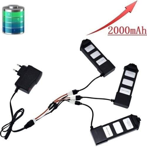 Upgrade 2000mAH 7.4V Rechargeable Battery For MJX R/C Bugs 5W B5W JJRC X5 Pro RC Quadcopter Spare Part 7.4v LiPo Battery Charger