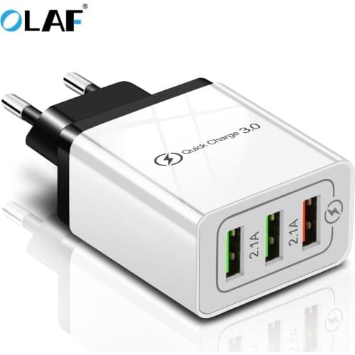 Olaf USB Charger for Samsung A70 Quick Charge 3.0 Fast Charger for Huawei P20 lite QC 3.0 Mobile Phone Charger 5V 3A for iPhone