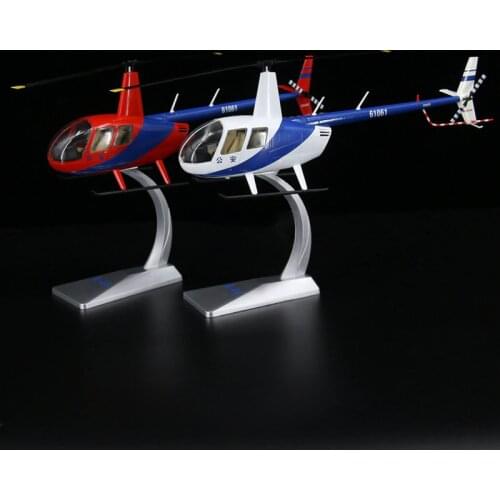 About 36CM 1/32 scale Police R44 helicopter Millitary model aircraft airplane model toys collection