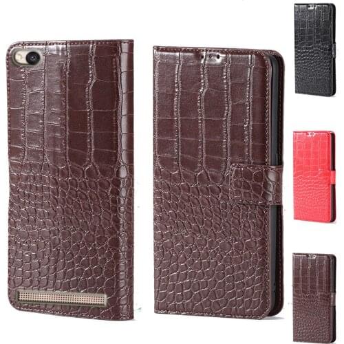 For Xiaomi Redmi 4A Luxury Crocodile design Flip Leather Wallet Phone Case For Xiaomi Redmi 5A Phone cover card slot