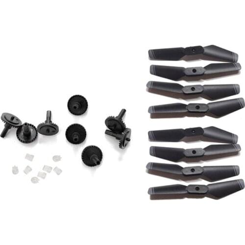 S171 Rc Quadcopter Mini Drone XT6 Spare Parts Propellers Blades Wings Motor Gears Kit