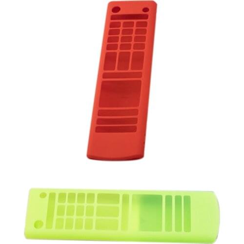 2PCS Silicone Case For LG Smart TV Remote Control AKB75095307 AKB74915305 AKB75675304 Holder Cover, Red & Luminous Green