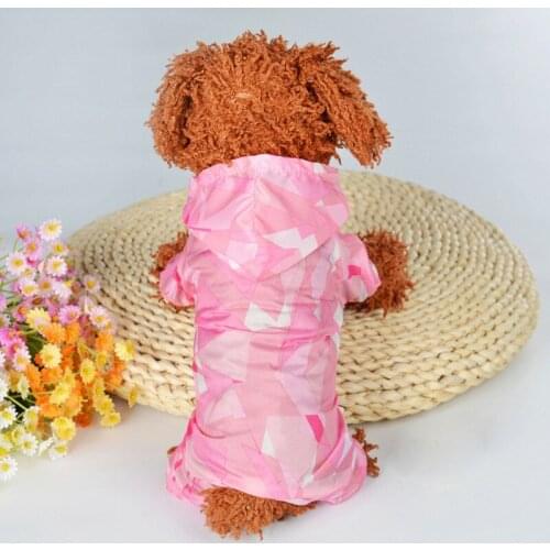 Dog Raincoats Coats Jackets for Small Dogs with Big Storage Bag Sporty Waterproof Elastic Sleeve Dog Clothes Raincoat for Dogs