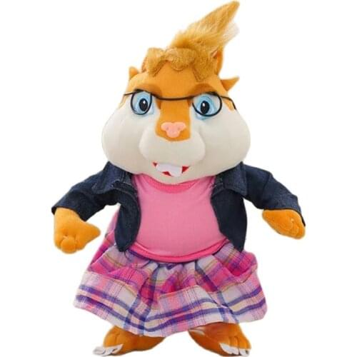 25CM 150G Alvin And The Chipmunks Brittany Super Cute Squirrel Mouse Baby Soft Plush Doll Toy