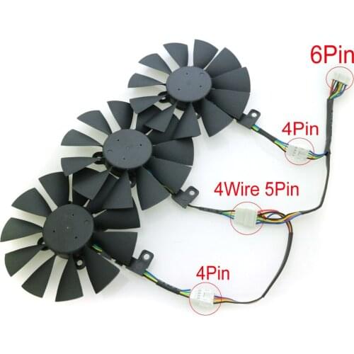 T129215SU 12V 0.5A 87mm For ASUS GTX980TI RX470 RX460 R9 390X GTX1080 GTX1070 Graphics Card Cooler Cooling Fan