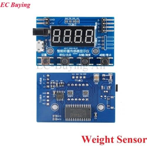 Load Cell HX711 AD Module Weight Sensor Digital Display Electronic Scale Weighing Pressure Sensors 1KG 5KG 10KG 20KG Instrument