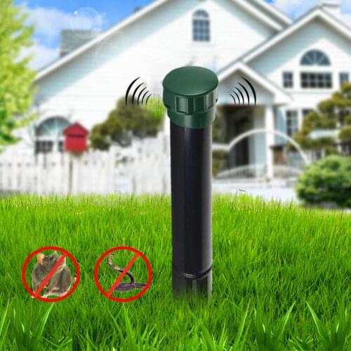 Sonic Wave Mouse Repeller Shock Wave Electronic Lawn Garden Outdoor Waterproof Mole Mouse Voles Rat Rodent Pest Repeller 4
