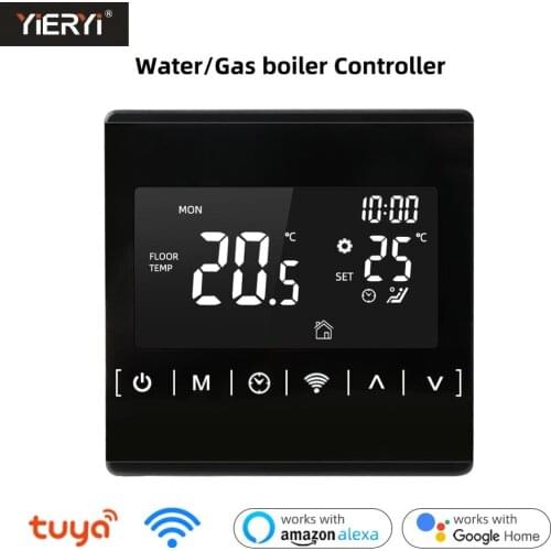 Tuya WiFi Smart Thermostat Temperature Controller for Water/Electric floor Heating Water/Gas Boiler Works with Alexa Google Home