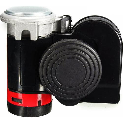 Black Snail Compact Dual Air Horn for Car Vehicle Motorcycle Yacht Boat SUV Bike 12V 139db