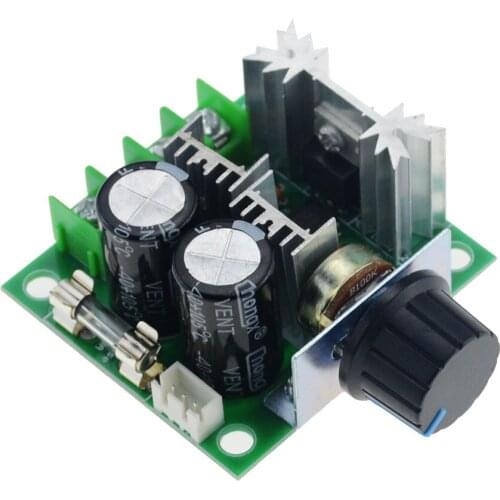 12V-40V 13KHz 10A Auto DC Motor Speed Controller Regulator Governor with Knob Switch Volt Regulator Dimmer 400W Board Module