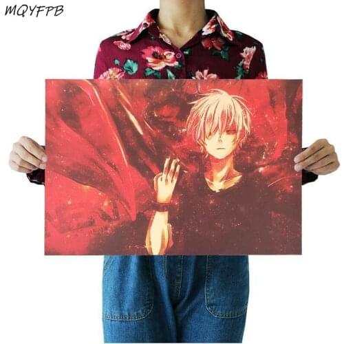 Anime Tokyo Ghoul Kraft Paper Poster Home Decoration Painting Wall Sticker 50.5x35cm