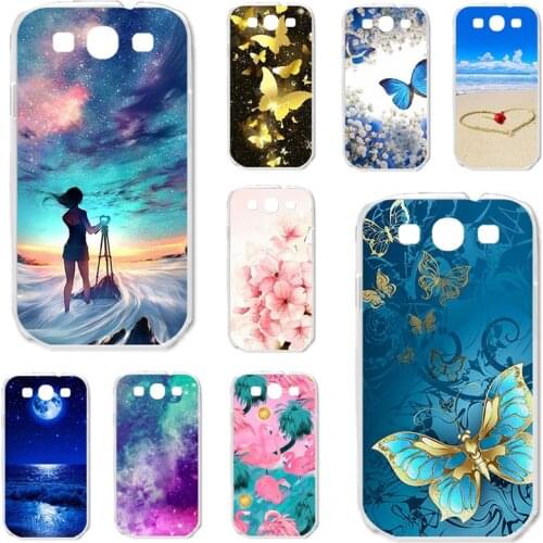 TPU Cases For Samsung I9300 Galaxy S III LTE S3 Case Silicone Floral Painted Bumper For Samsung S3 4.8 inch Phone Cover Fundas