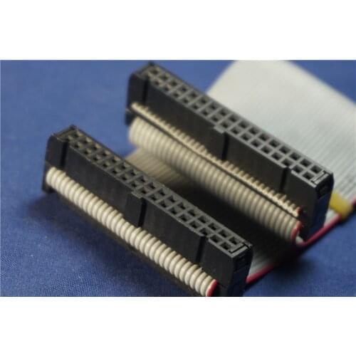 100 pcs IDC Socket 34 Pins 2.54 mm Pitch JTAG AVR Download Cable Wire Connector Gray Flat Ribbon Data Cable Same Direction