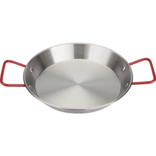 Spanish Seafood Rice Pan Frying Pan Dual Handle Pan Stainless Steel Korean Restaurant Salad Pasta