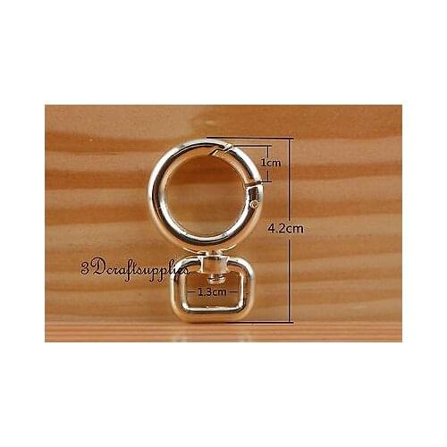 Lobster Clasps Clips Claw purse hooks Gate hook light gold 1/2 inch 6pcs CK78