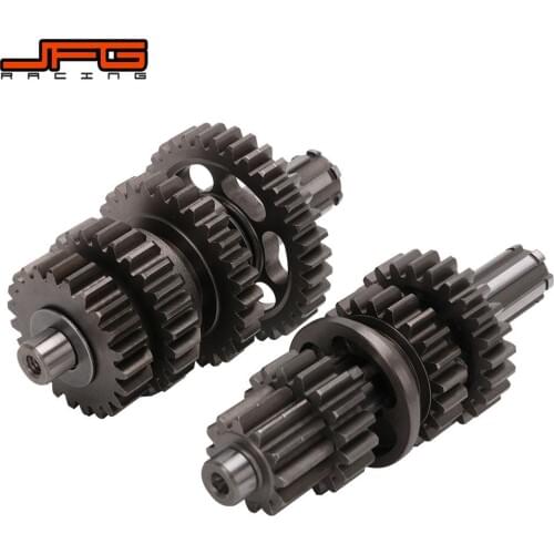 Motorcycle Transmission Gear Box Main Counter Shaft Assy For lifan 125 125cc Horizontal Engine kayo BSE Dirt Pit Bike LF125
