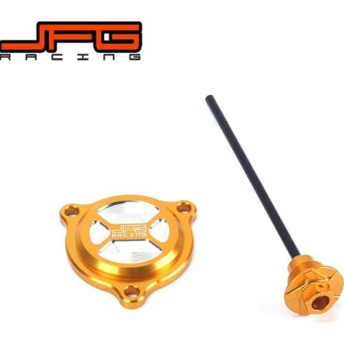 Motorcycle Engine Oil Dispstick Plug Oil Filter Cover For DRZ400 S SM DRZ400S DRZ400SM 2000-2017 Dirt Pit Bike