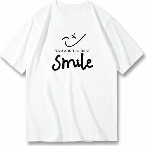 Summer Womens T Shirts Fashion Streetwear Harajuku Short Sleeve Tops Tees Women Casual Women Clothing Smiley Graphic T Shirts