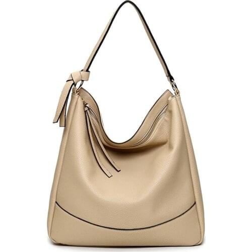 Fashion Big Women Tote Bag Red Lady Leather Hobo Ladies Hand Bags Crossbody Female Elegant Tassel Shoulder Handbags For Girl